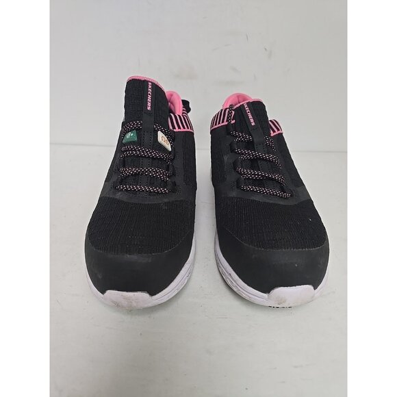 Skechers Women's Aluminum Toe SP Slip Resistant Work Shoes 99996595 Black 9.5M - Picture 6 of 8